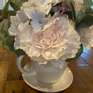 Tea Cup Floral Arrangement